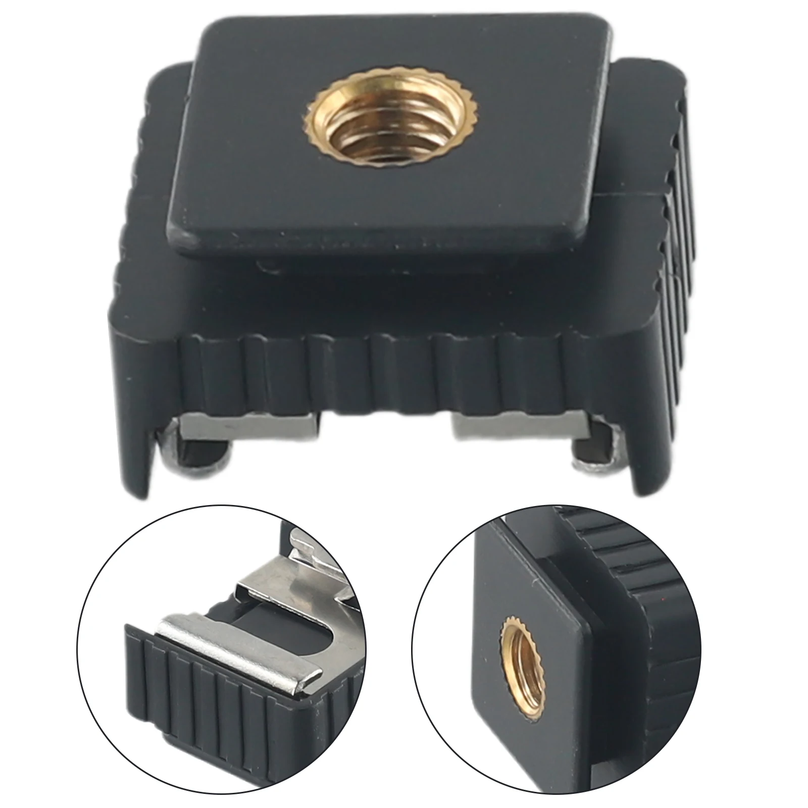 Description Picture 2 of item1pcs Cold Hot Shoe Adapter Standard Mount Hotshoe To 1/4 Thread For Flash Speedlite Tripod Photo Studio Accessories L K J H G F