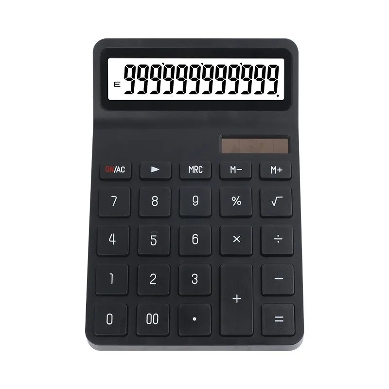 Solar Calculator with Dual Power Supply, 12 Digits, Electronic Calculator, Home, Office, School, Financial, accounting Tools