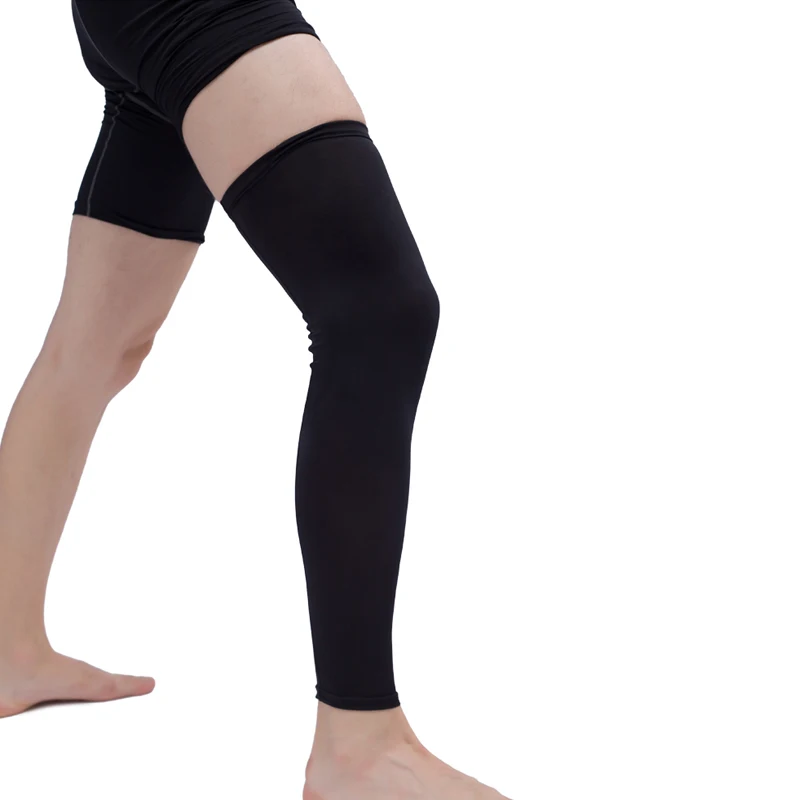 1Pcs Leg Compression Sleeve Men Youth Basketball Sports Footless Calf Compression Socks Knee Brace Support Helps Arthritis,leg compression sleeves