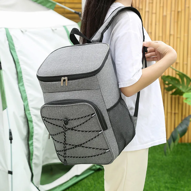 23L Outdoor Storage Bag Camping Picnic Travel Oxford Cloth Large Capacity Bag Backpack Camping Accessories
