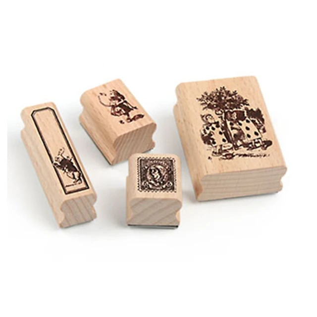 Vintage  Decoration Stamp Set DIY wooden rubber stamps for scrapbooking standard stamp 4
