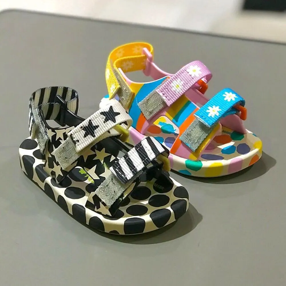 

New Arrival 2024 Mini Children Summer Sandals Hot Sale Kids Beach Shoes Big Girl and Boy Fashion Jelly Shoes HMI083