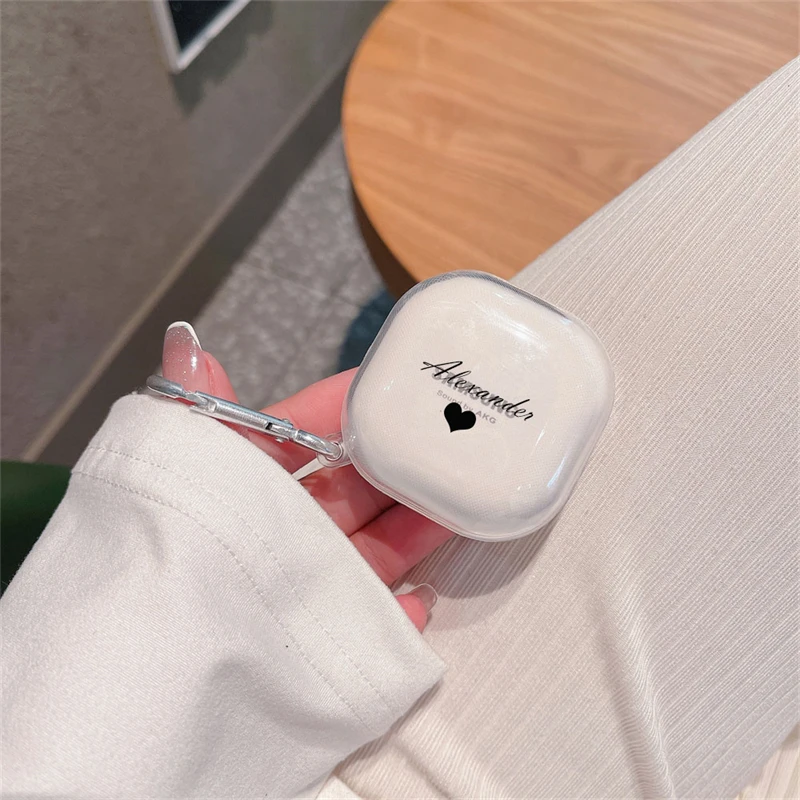 thumbnail image 1 of Funda para auriculares Samsung Galaxy Buds Live Buds Pro, suave y transparente, personalizada con nombre y logotipo, funda personalizada para auriculares Buds 2, 1 of 5