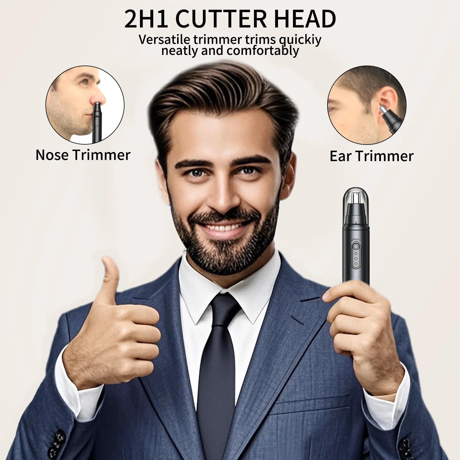 ماكينة تشذيب شعر الأنف الكهربائية المحمولة، ماكينة...