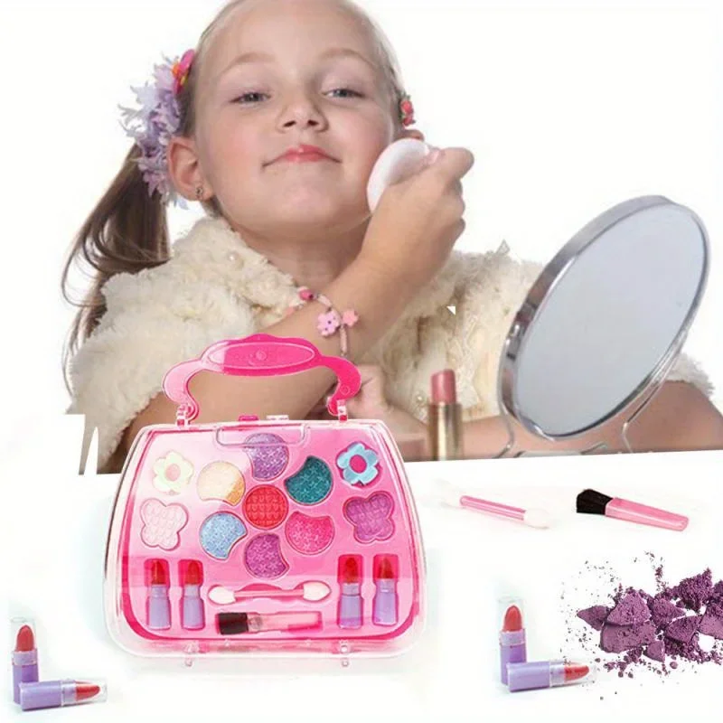 Makeup Toy Kids Makeup Kit for Girl Washable Kids Makeup Kit Girl Toys Real Little Girls for Children Princess Play Makup