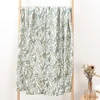 HappyFlute 120*110CM Digital Print 4PCS Set Bamboo Cotton 2Layer Super Soft Muslin Swaddle High Quality Wrap For Newborn Baby 5