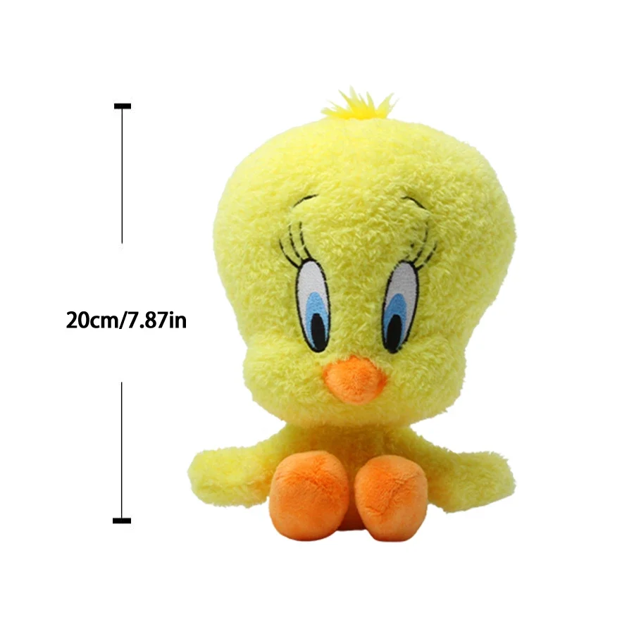 New 20cm Looney Tunes Cartoon Plush Toy Tweety Daffy Sylvest  Tasmanian Evil Bugs Bunny Stuffed Animal Doll Big Head Figure Gift