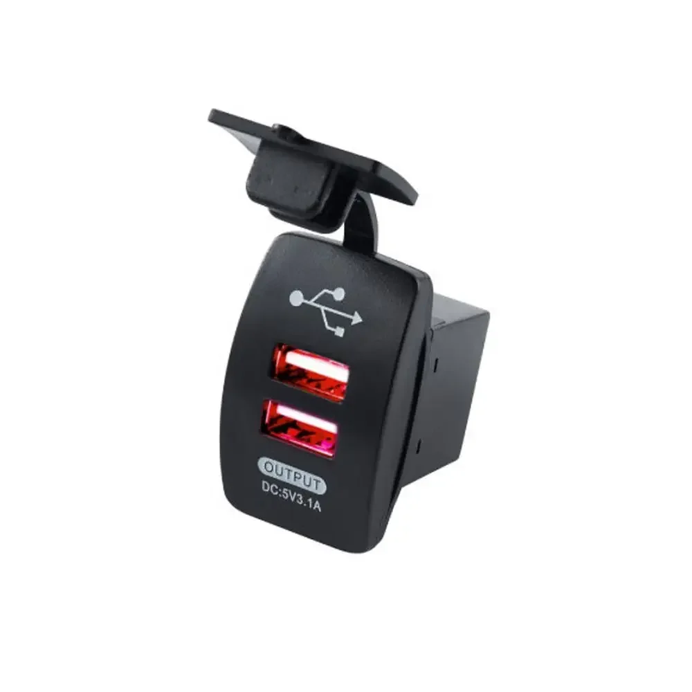Universal Dual USB Car & Motorcycle Charger - Compact 3.1A Adapter