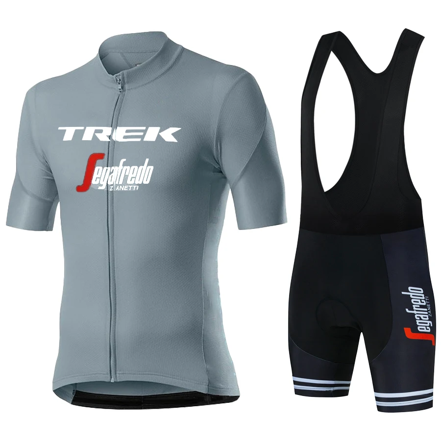 Trek Team Cycling Clothing Men Uniform Set Bike Clothing Breathable Antiuv Bicycle Wear Short