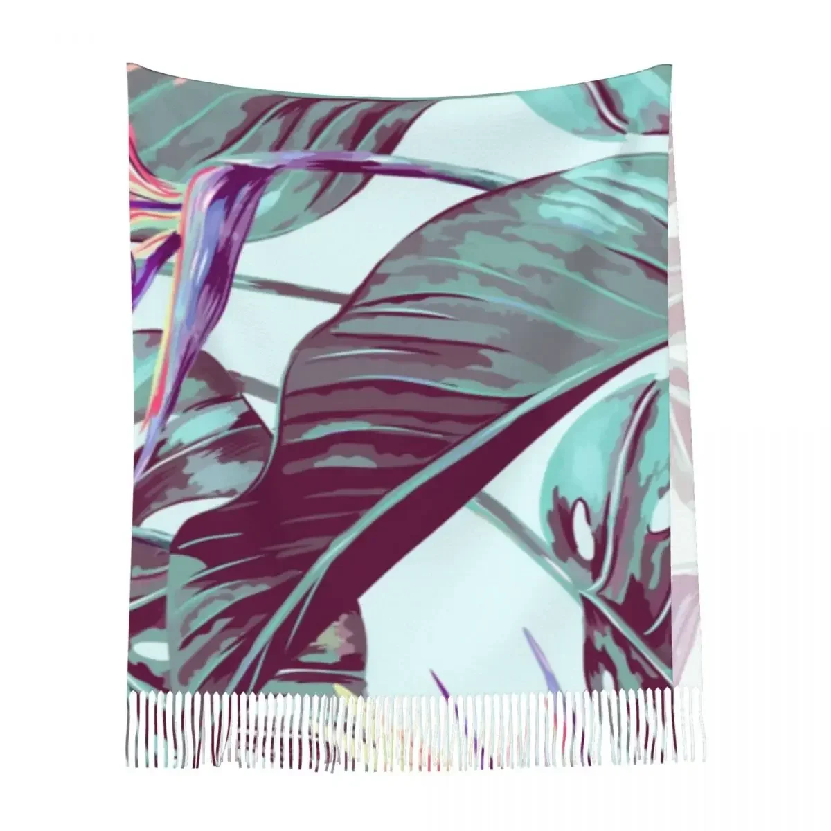 Рисунок 6 - Женский шарф, зимние шали с цветами