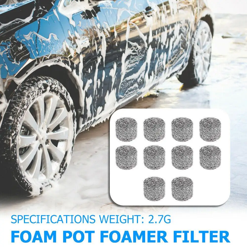

Stainless Steel Foam Lance Filters 10 Pcs Foam Lance Mesh Filters Foam Lance Mesh Replacement Car Washing Hot Sale
