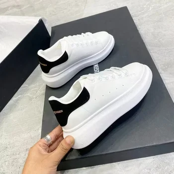 2025 Women Causal Shoes Pring Brand Spring Designer Wedges White Sneakers Platform Tenis Feminino Trainers Female Walking 1