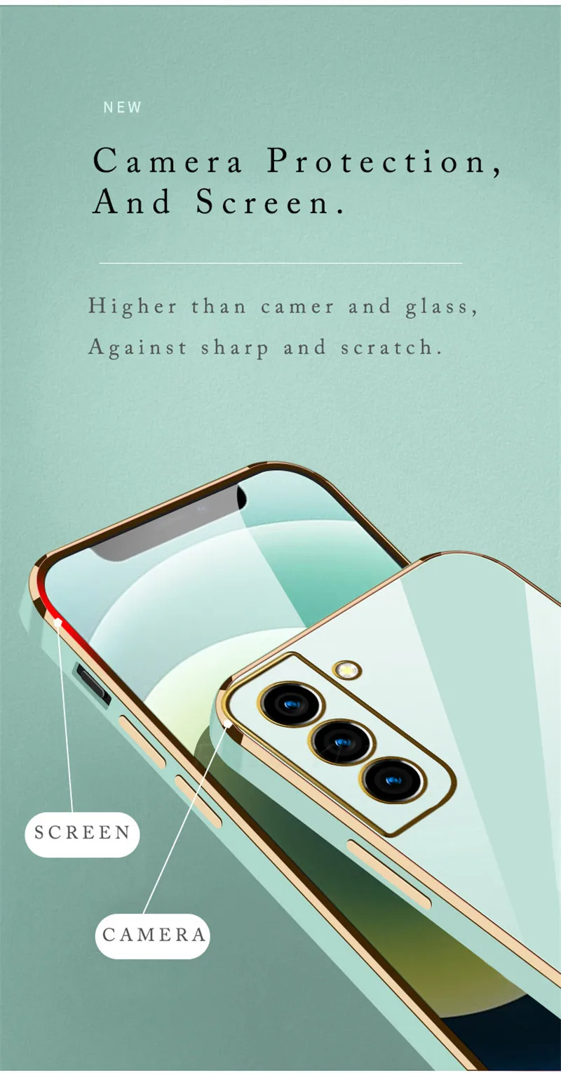 Modische glitzernde Handyhülle für Samsung Galaxy S22 S21 S20 FE Note 10 S10 Plus Note20 Ultra 10 Lite, weiches Silikon_voghion.com