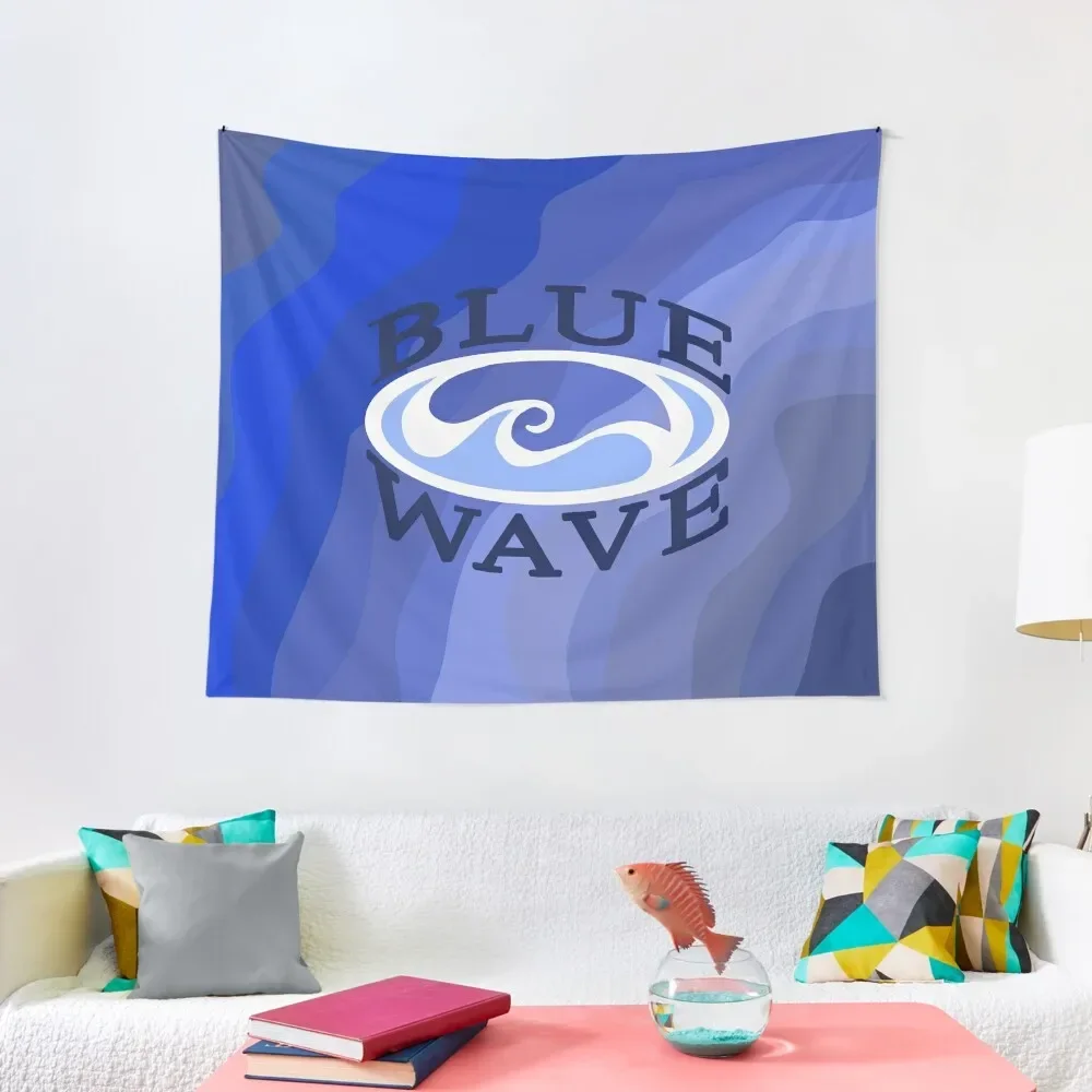 

Geneseo Swim & Dive Blue Wave Tapestry Wallpapers Home Decor Home Decoration Accessories Aesthetic Home Decor Tapestry