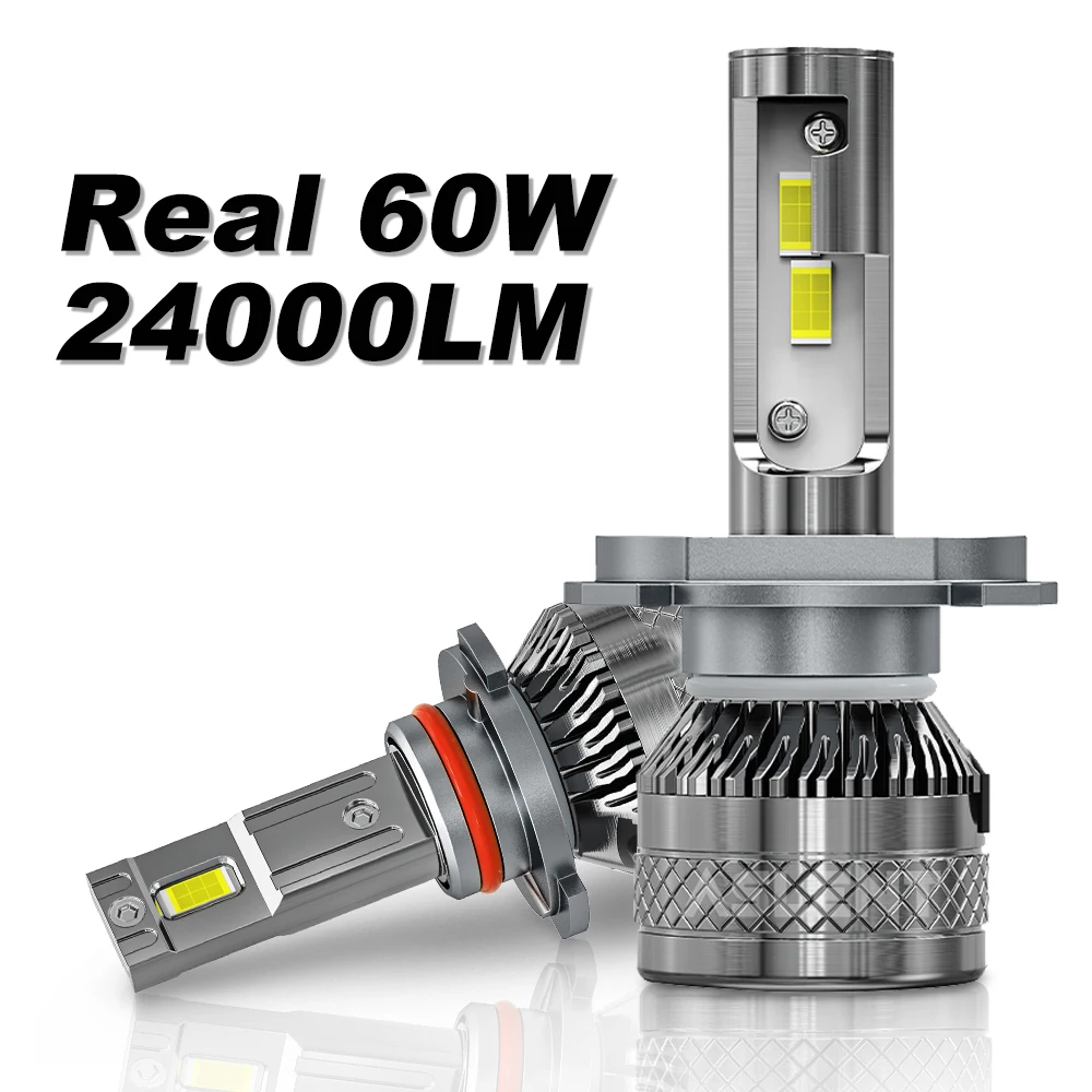 

ASLENT H7 LED Canbus 60W 24000LM H4 H11 H1 HB3 9005 HB4 H8 H9 CANBUS LED Car Headlight Bulb 6000K 6500K 12V 24V 2X