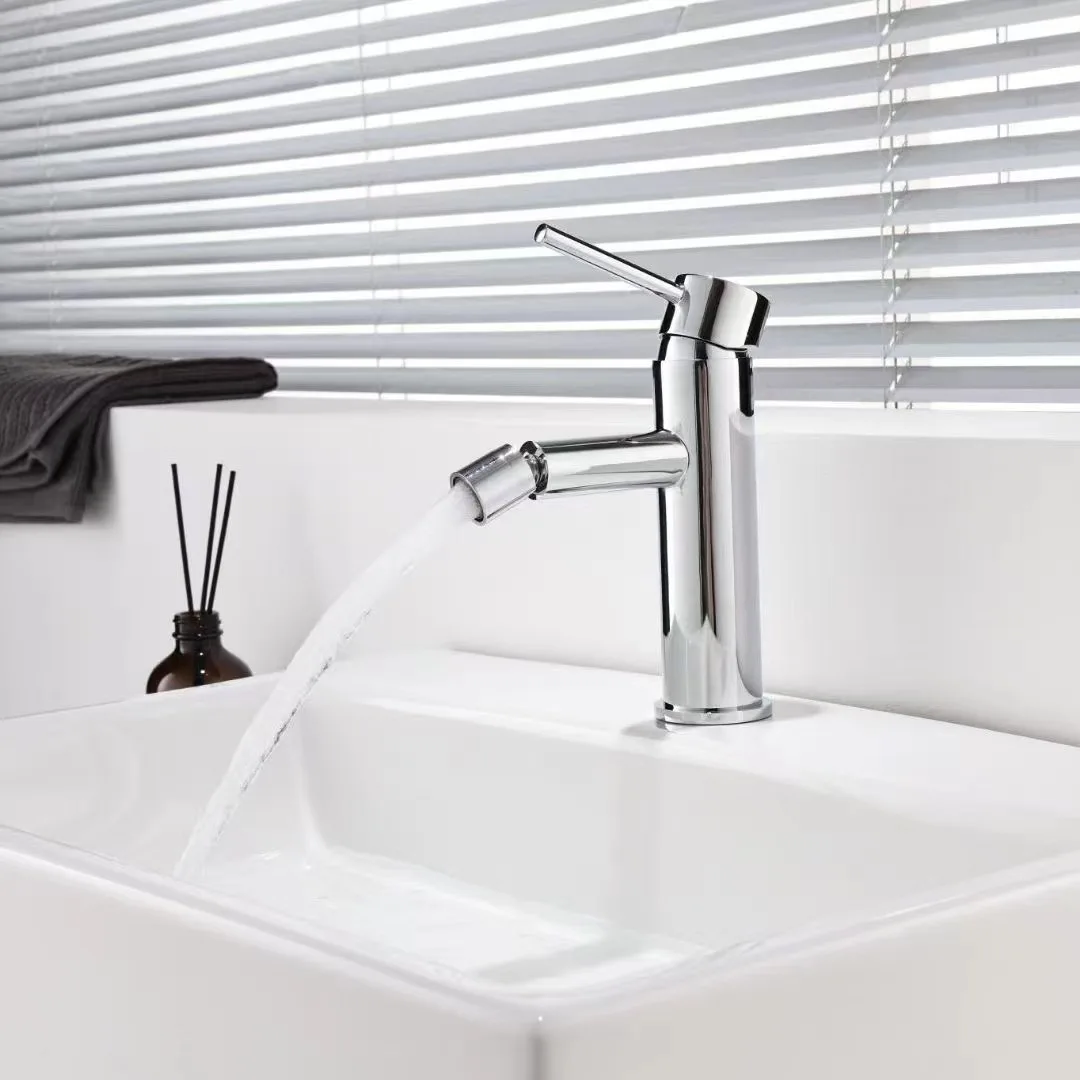 Description Picture 2 of itemChrome Brass Bathroom Bidet Faucet Hot And Cold Water Mixer Basin Faucet