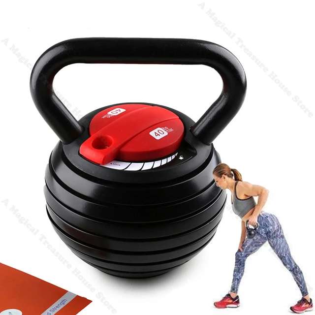 40LB Kettlebell Fitness Competitive Gym Adjustable Cast Iron Painted  Kettlebell - AliExpress