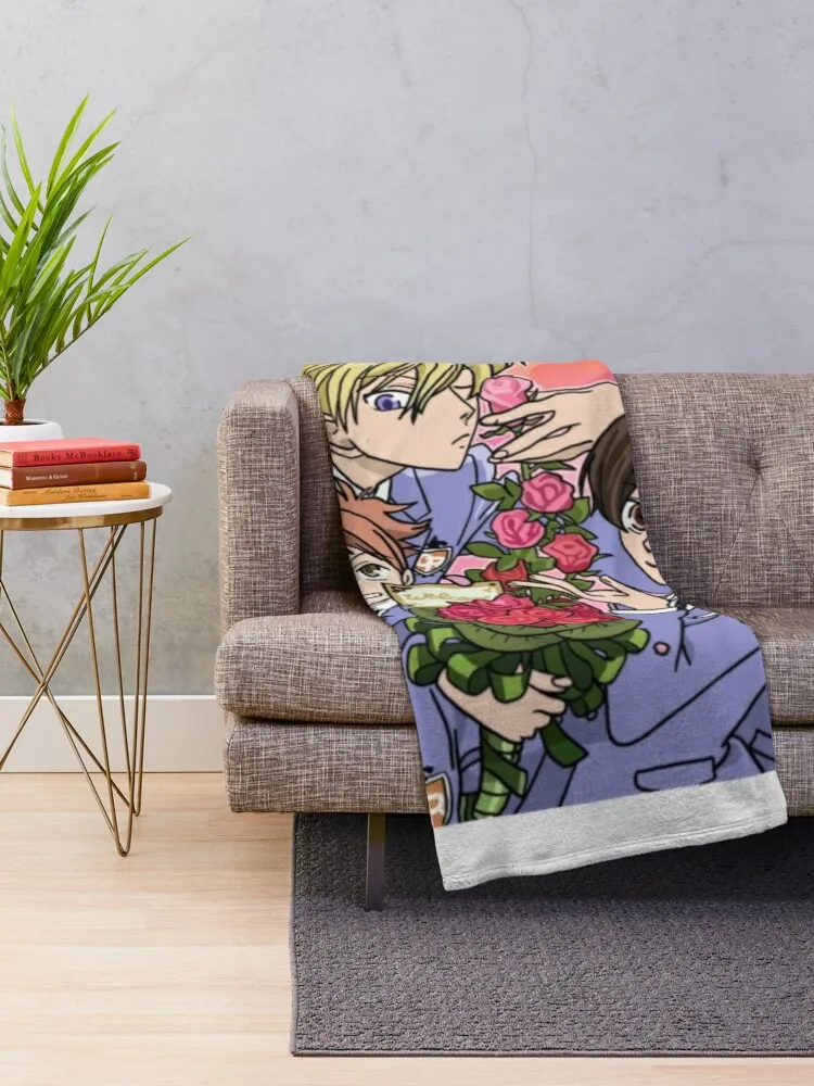 Фото Одеяло для учащихся старшей школы Ouran, винтажное одеяло, пушистое мягкое одеяло №2