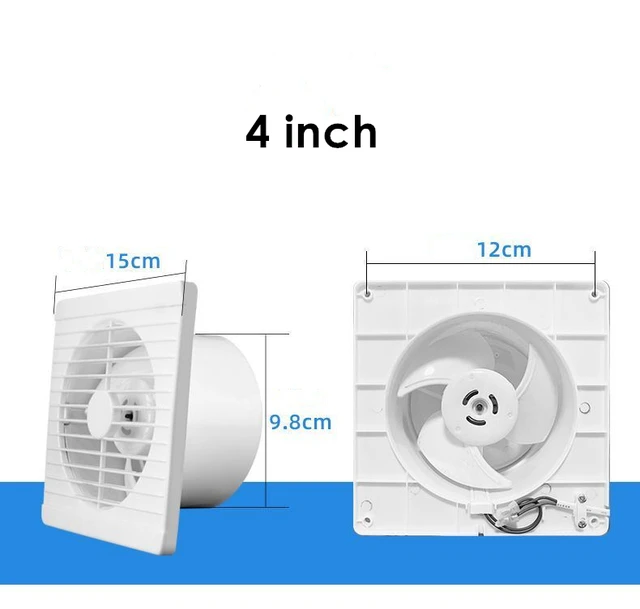 220V 4/ 6/ 8 inch remote control window wall exhaust fan for bathroom