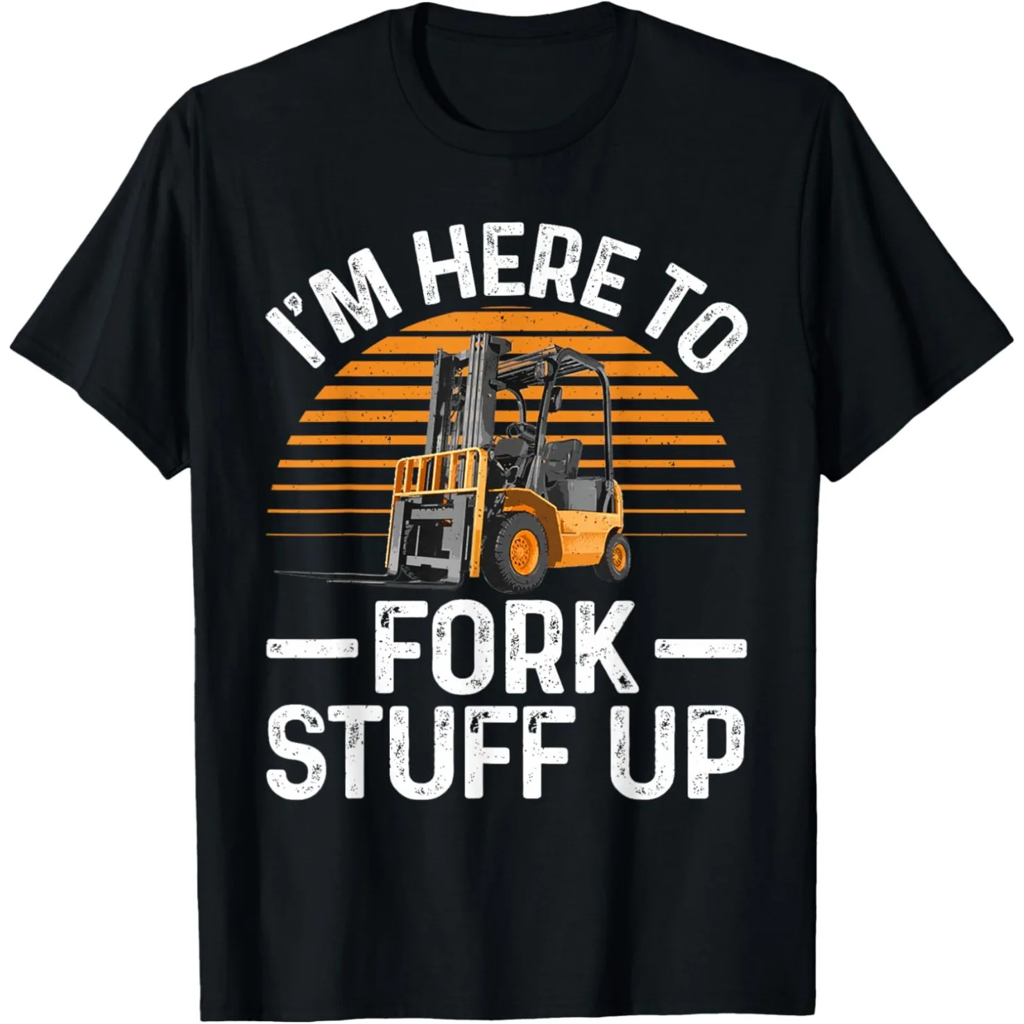 Lustige Gabelstapler-Kunst für Männer und Frauen, zertifizierte Gabelstapler-Fahrer-T-Shirts, Baumwolle, Humor, T-Shirt, kurzärmelig, Unisex, lockere Kleidung