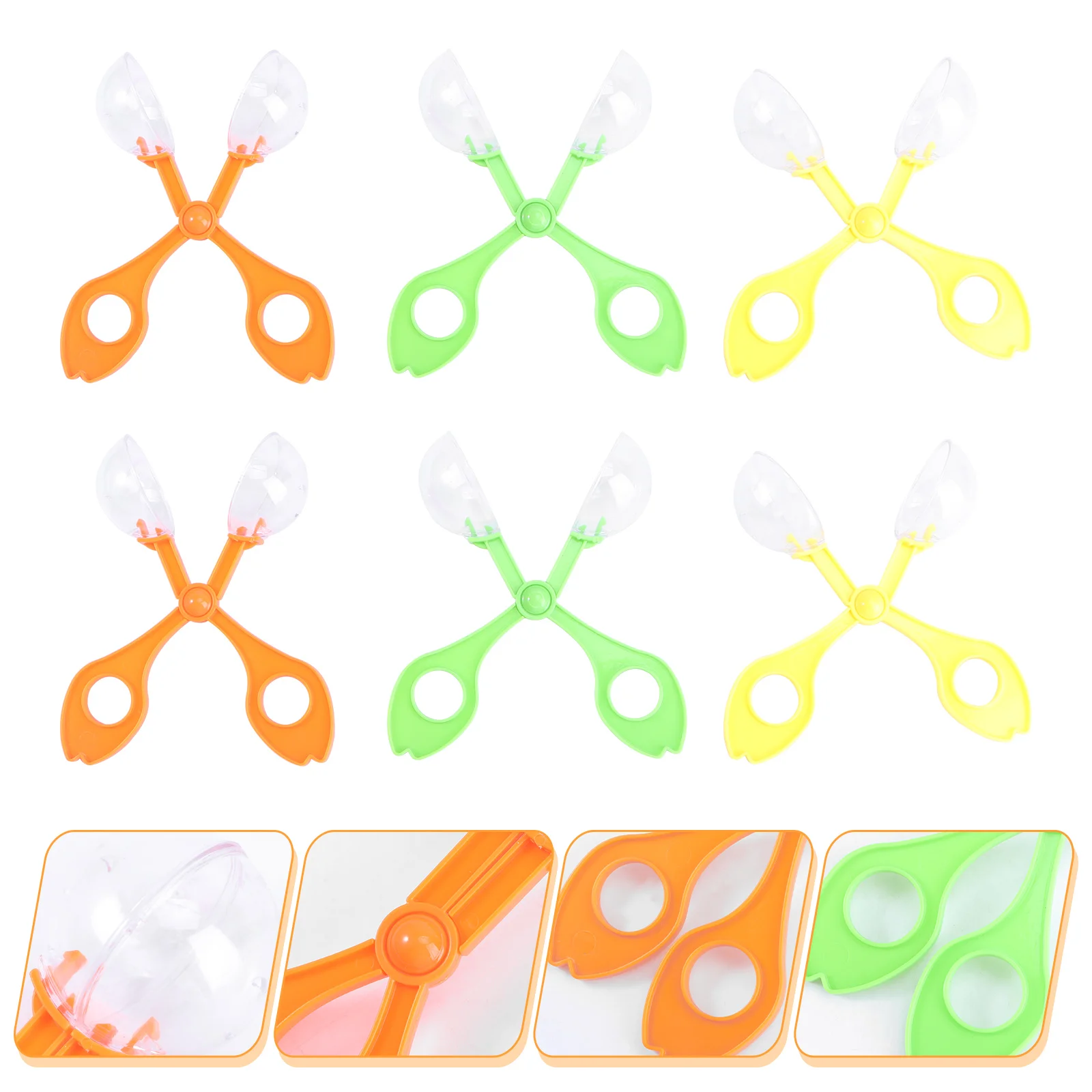 Handy Scoopers Bug Catcher Bug Tongs Insects Catch Clamp Scissors Outdoor Toys for Kids (Random Color 14cm) 3
