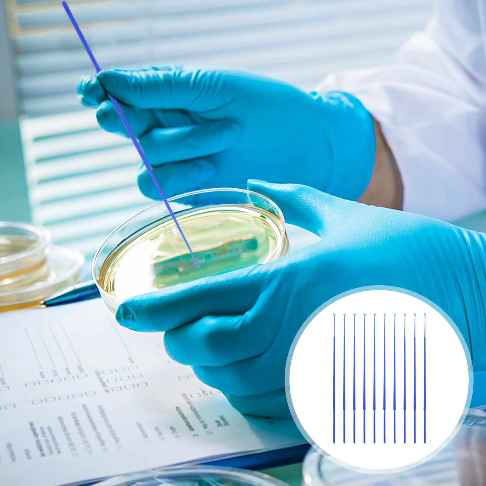 

20 Pcs Inoculating Stick Mycology Supplies Sterile Loop Inoculation Rod Component