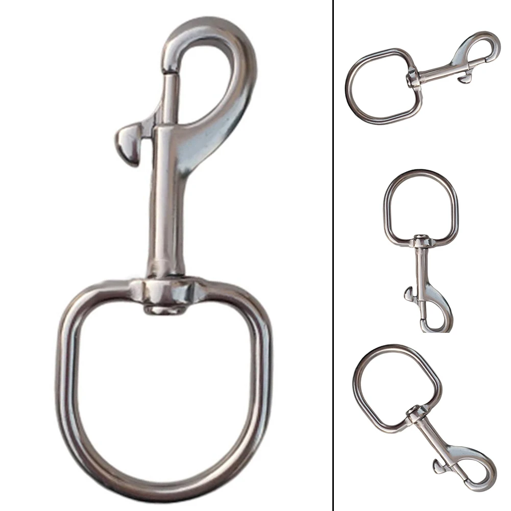 Dive Bolt Snap Hook Single Ended Hook Buckle Stainless Steel Swivel Snap Clip For Scuba Diving Part Tool Accessories