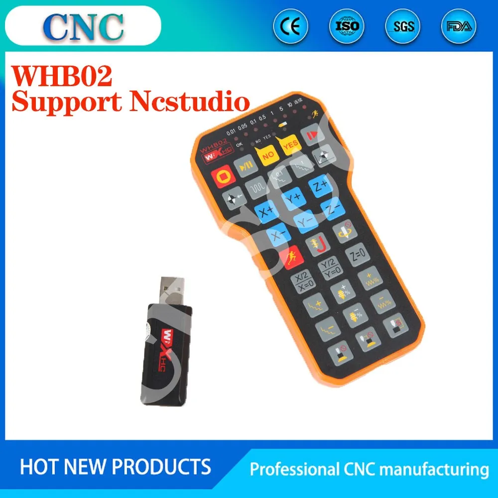 

Nc Studio USB Wireless Remote Handle Weihong DSP Control Handle For CNC Engraving Cutting Machine XHC WHB02 NEWCARVE