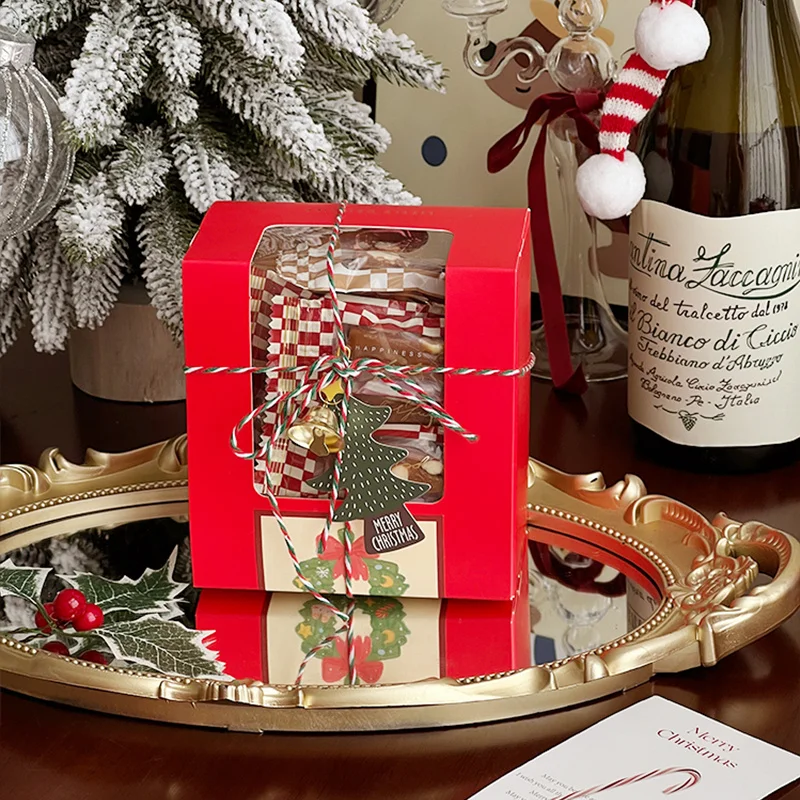 50 Stück Weihnachtsbaum-Geschenkanhänger – schwarze Papieranhänger mit „Merry Christmas“-Nachricht für Urlaubsgeschenkverpackungen und Dekoration – Detail 10