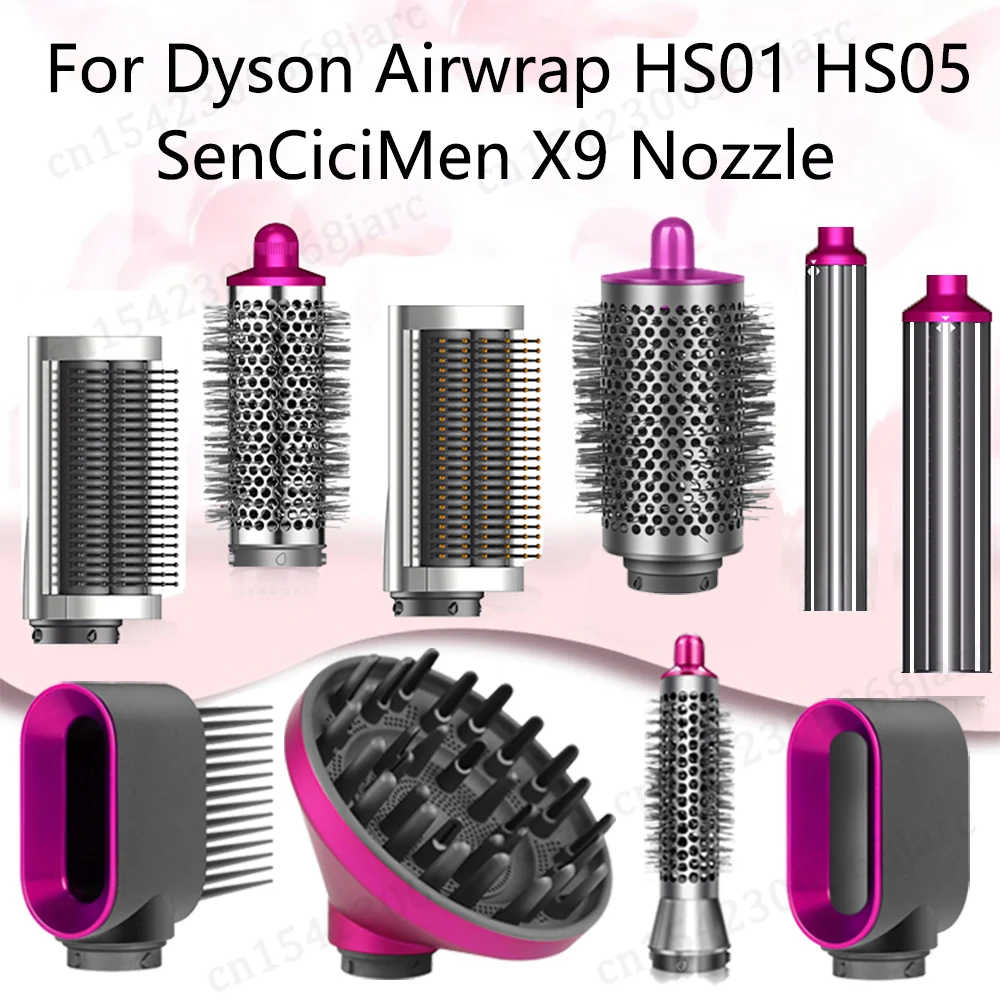 Hair Curler Nozzle and Multi-Styler Brush for Versatile Hair Styling