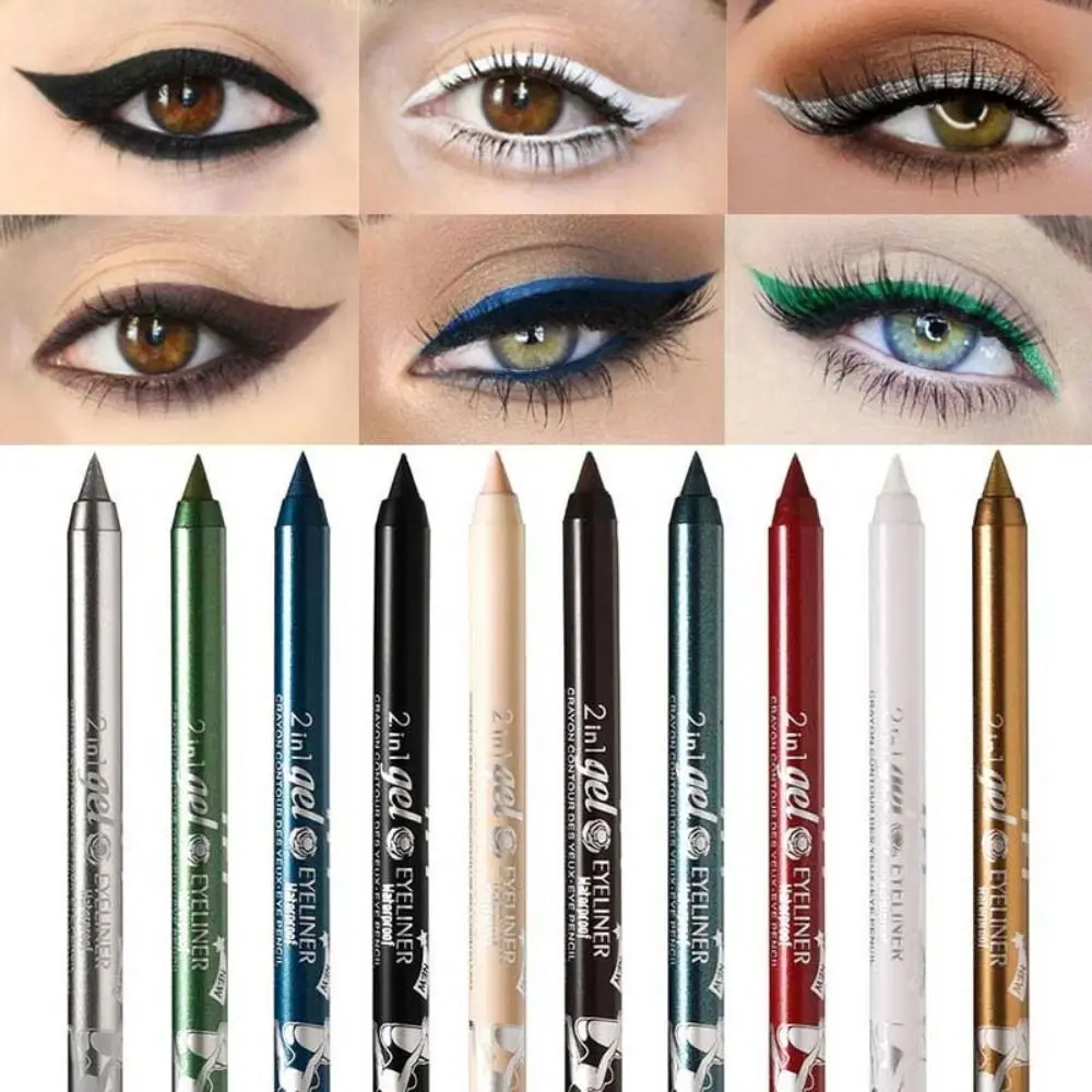

Quick Dry Colourful Eyeliner Pencil Long Lasting White Waterproof Eyeliner Cosmetics Eyes Makeup Gel Eye Liner Pen Women