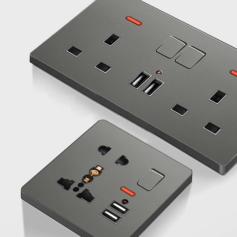 Electrical Accessories Supplies Sockets Electrical Switches Uk Silver Uk Wall Aliexpress
