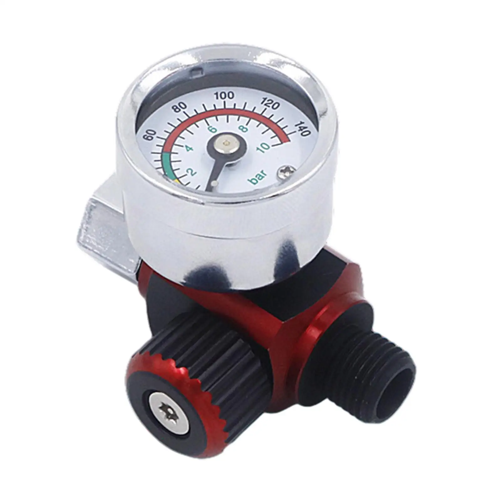 

Регулятор давления воздуха для распыления краски, профессиональный пневматический инструмент с манометром, 0-10 бар