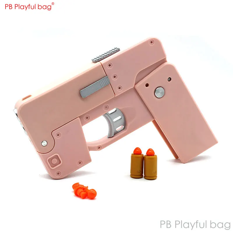 New Mobile Phone Folding Toy Blaster Leisure Shell ejection toy gun Simulated Phone Adult Children Entertainment toys Gifts AC99 6