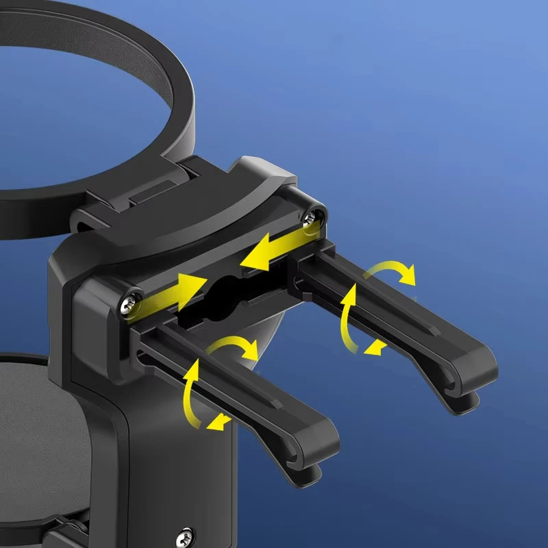 차량 에어컨 통풍구 컵홀더, 접이식 차량용 물병 홀더, 차량 에어벤트용 커피, 주스, 차 음료 홀더