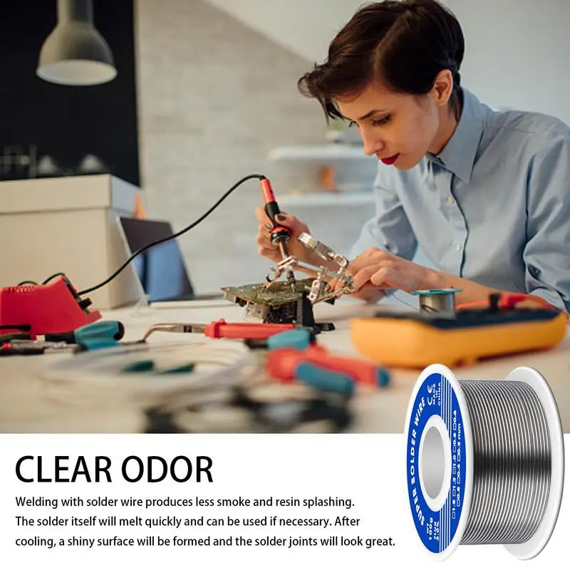 Electronic Solder Wire Rosin Core Tin Multipurpose Welding Flux Iron Wire Reel Household Soldering Supplies 20/30/50/100g 0.8mm soldering wire soldering tin wire welding wires