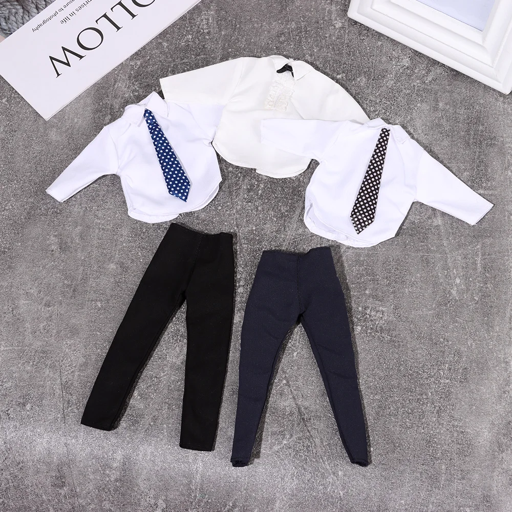 1 Set 1/6 Doll Clothes Male Doll Shirt Daily Wear for 30cm Doll Casual Suit Suit Clothes Doll Pants Wedding Party Suit Accessory