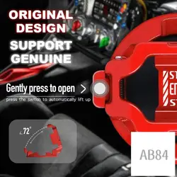 Decorative Push Start Stop Button Cover Protector (Red)