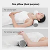 Round Neck Buckwheat Pillow Neck Support Cervical Pillow Buckwheat Hulls Filling Bolster for Cool Sleep Neck Support 43x10cm 3