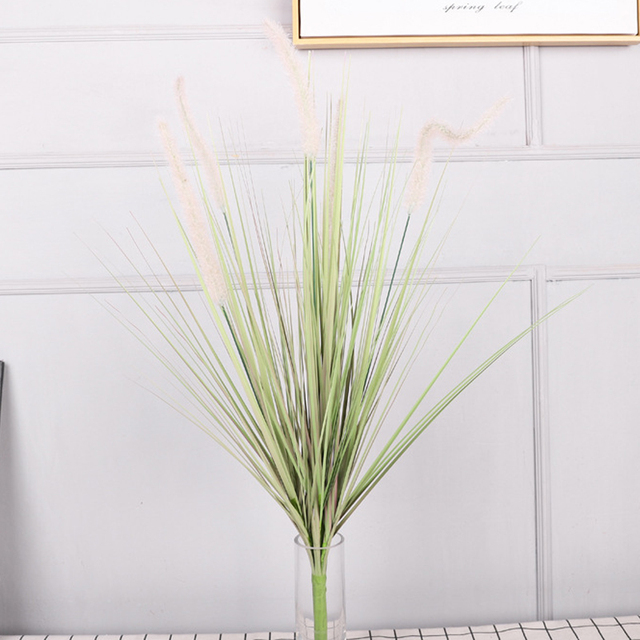 Reed Grass Dog's Tail Grass Spring Wedding Party Living Room Home Decoration Flower Arrangement Diy Fake Reed Bouquet
