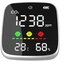 1PC DM77 Indoor CO2 Detector Air Quality Monitor Infrared NDIR Detector with Temperature Humidity Detection