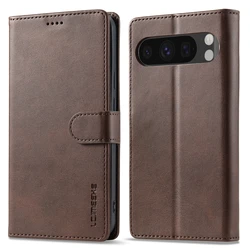 Luxury Flip Leather Wallet Phone Case with Card Slots - Premium Protective Cover - Google Pixel 8 Pro (Coffee)