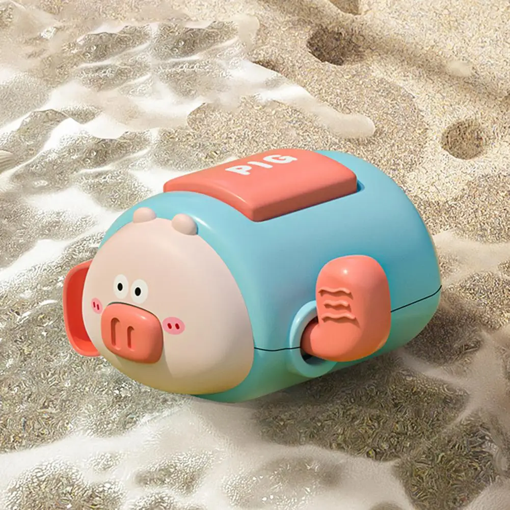 

Раздвижная игрушка-весло, плавающая заводная игрушка для детской ванны, без батарейки, милая мультяшная утка/свинка, заводная игрушка для бассейна, ванны, душа