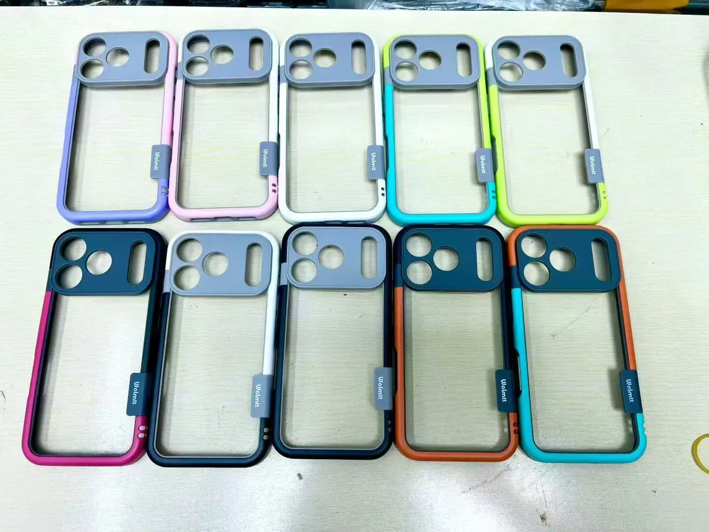 Colorful Soft Silicone Bumper Frame with Shockproof Protection for Phones - Border Only, No Back
