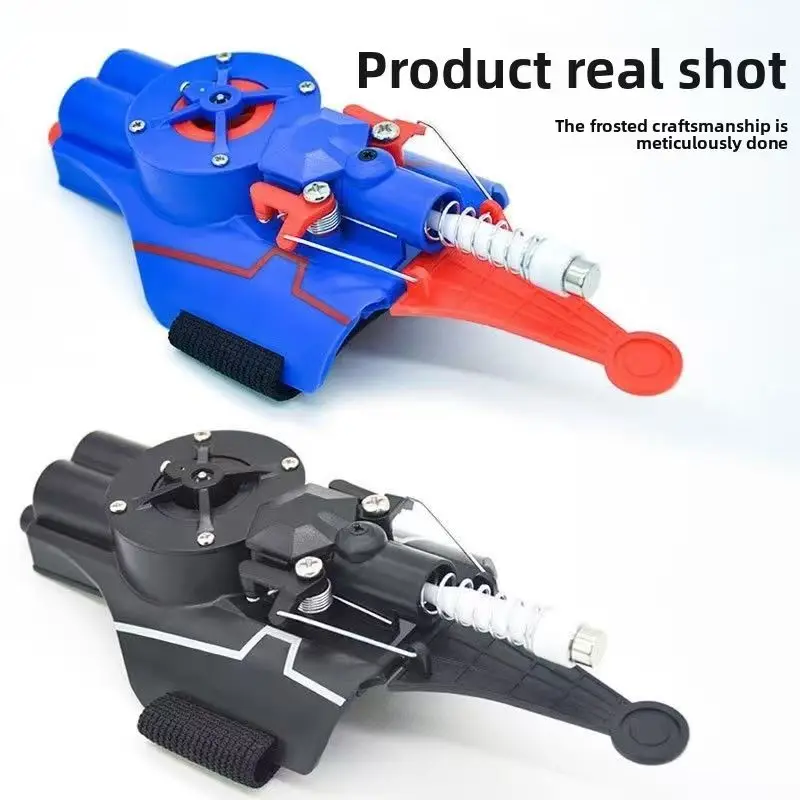 자동 거미줄 손목 발사기, 역할극 코스프레 장난감, 어린이 및 성인용 로프 슈터 선물