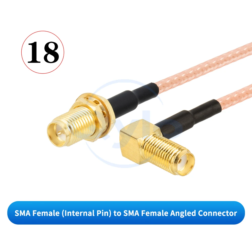 (1 Stück) SMA-Winkelverlängerungskabel SMA-Stecker auf Buchse Adapterkabel RG316 Antennenadapterkabel 0-6GHz HF-Kabel – Detail 10