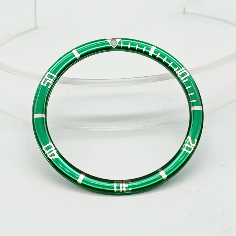 Premium 38mm Diver Watch Bezel Insert - Aluminum Resin Bezel Ring Spare Part