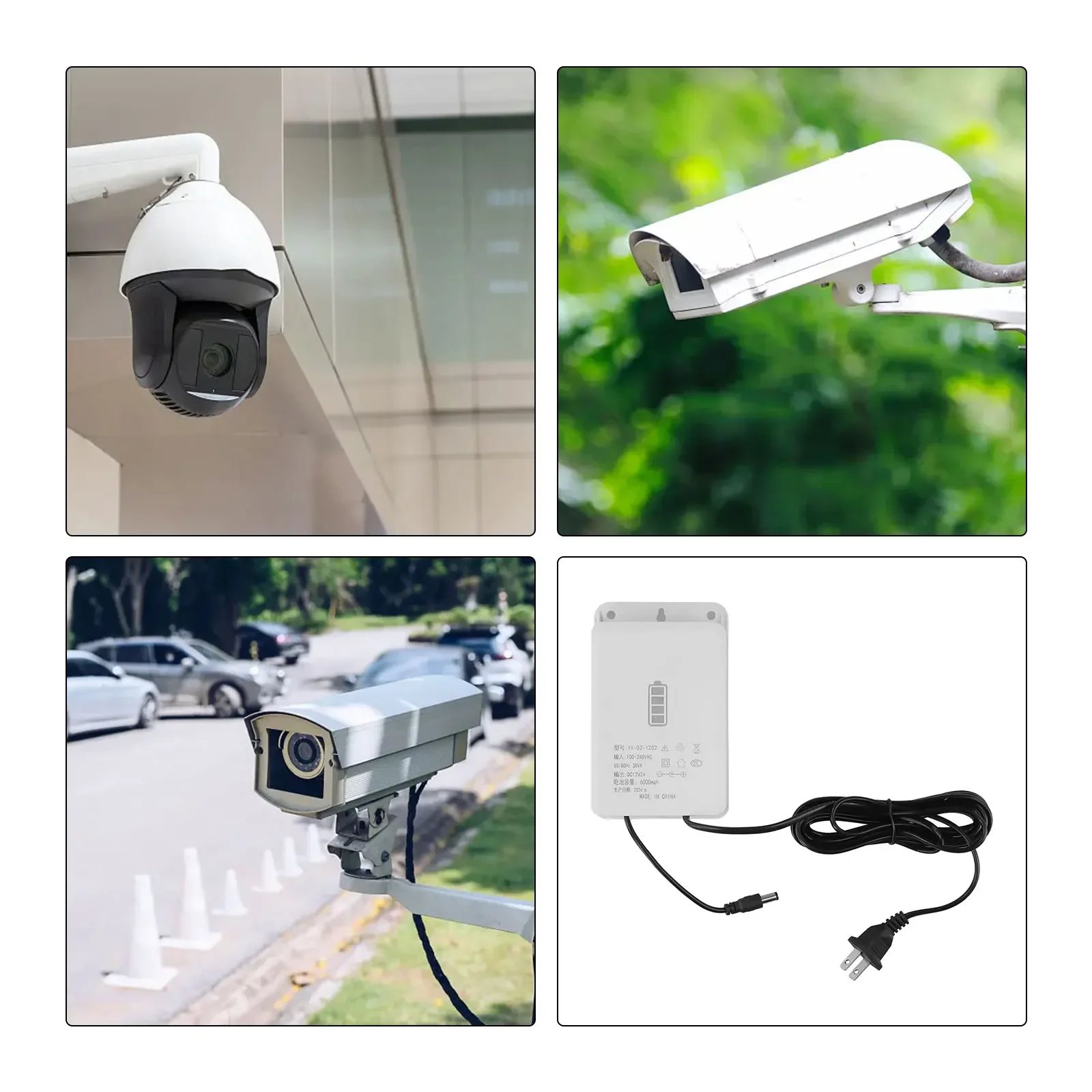 Outdoor Monitoring Power Adapter Steady Current Mini UPS Uninterruptible Power Supply 12V 2A Suitable For 12V External Cameras