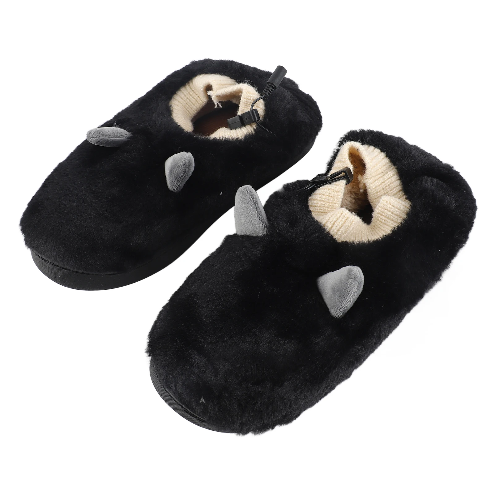 Heating Slippers USB Heated Slippers Plush Temperature Adjustable Heating Slippers Anti Slip Slippers Winter Foot Warmer for Men