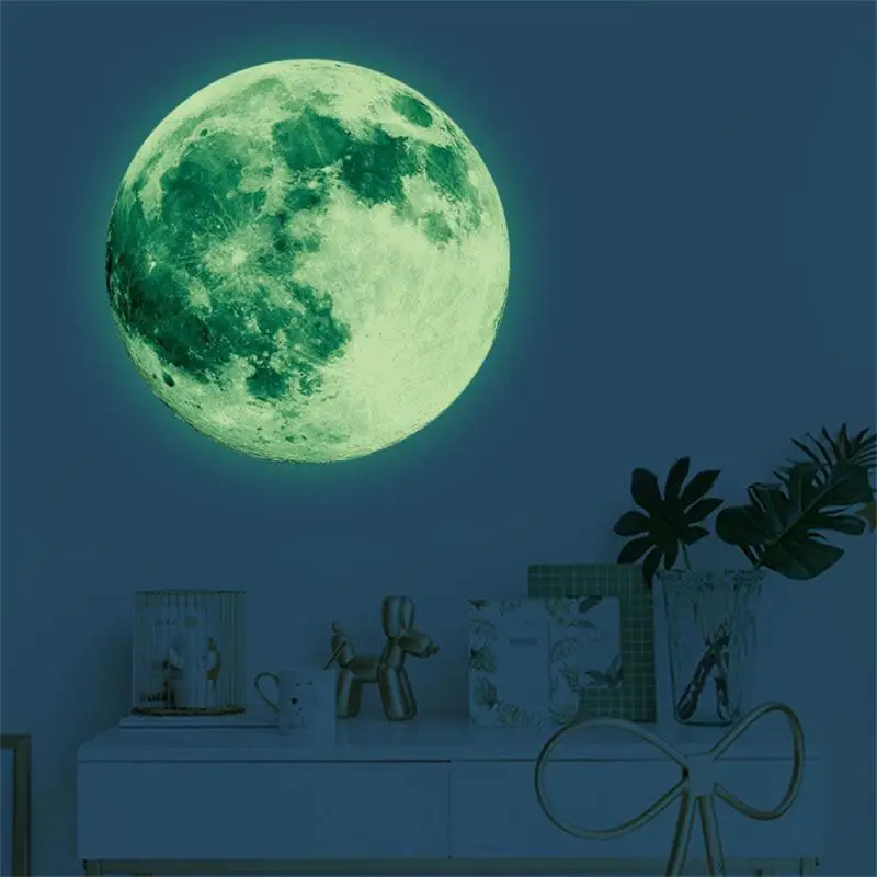 Luminous Moon Stars Glow Stickers for Kids Room Wall Sticker Baby Room Bedroom Decoration Home Decor